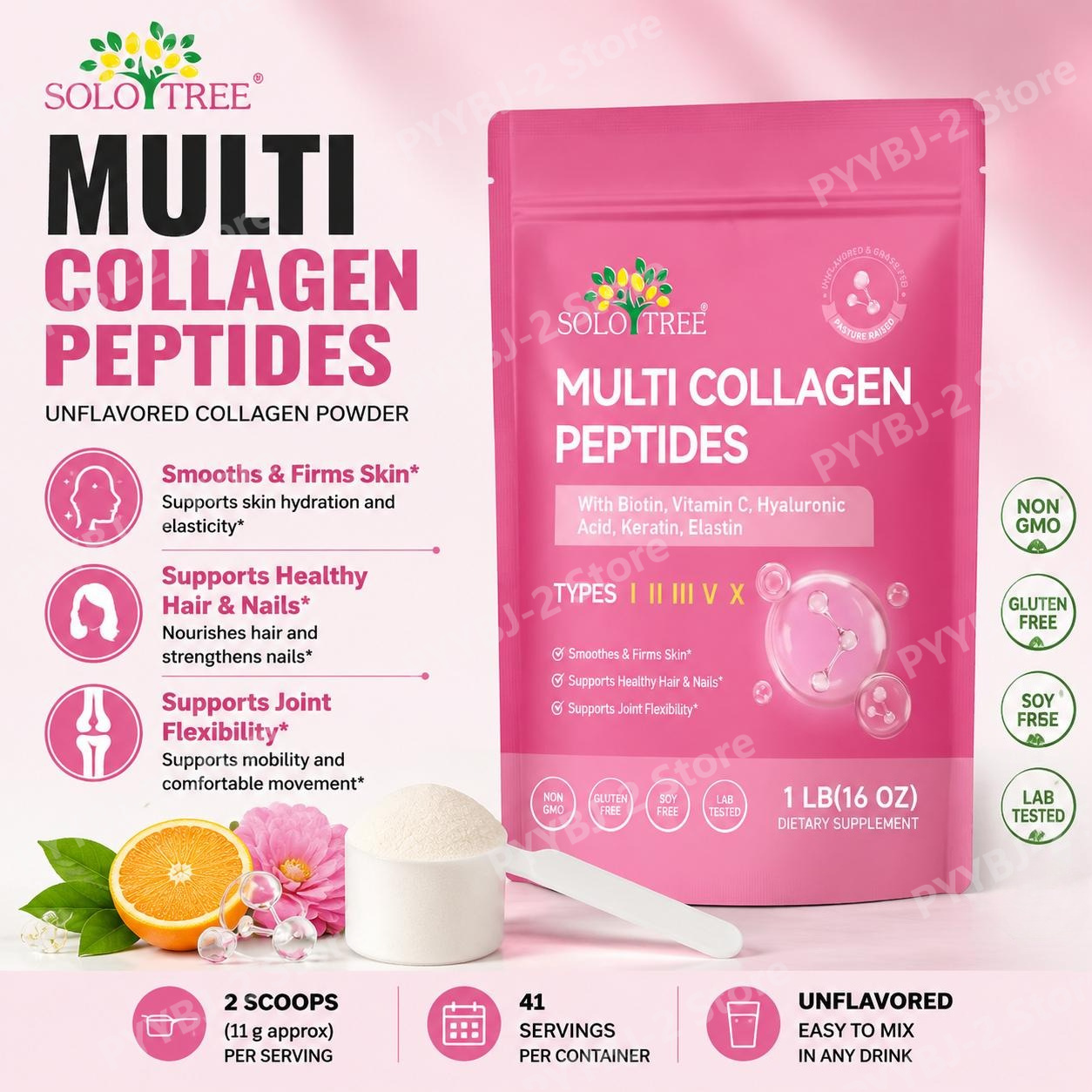 Collagen Peptide Powder - Multi Collageen Peptiden Poeder Type I