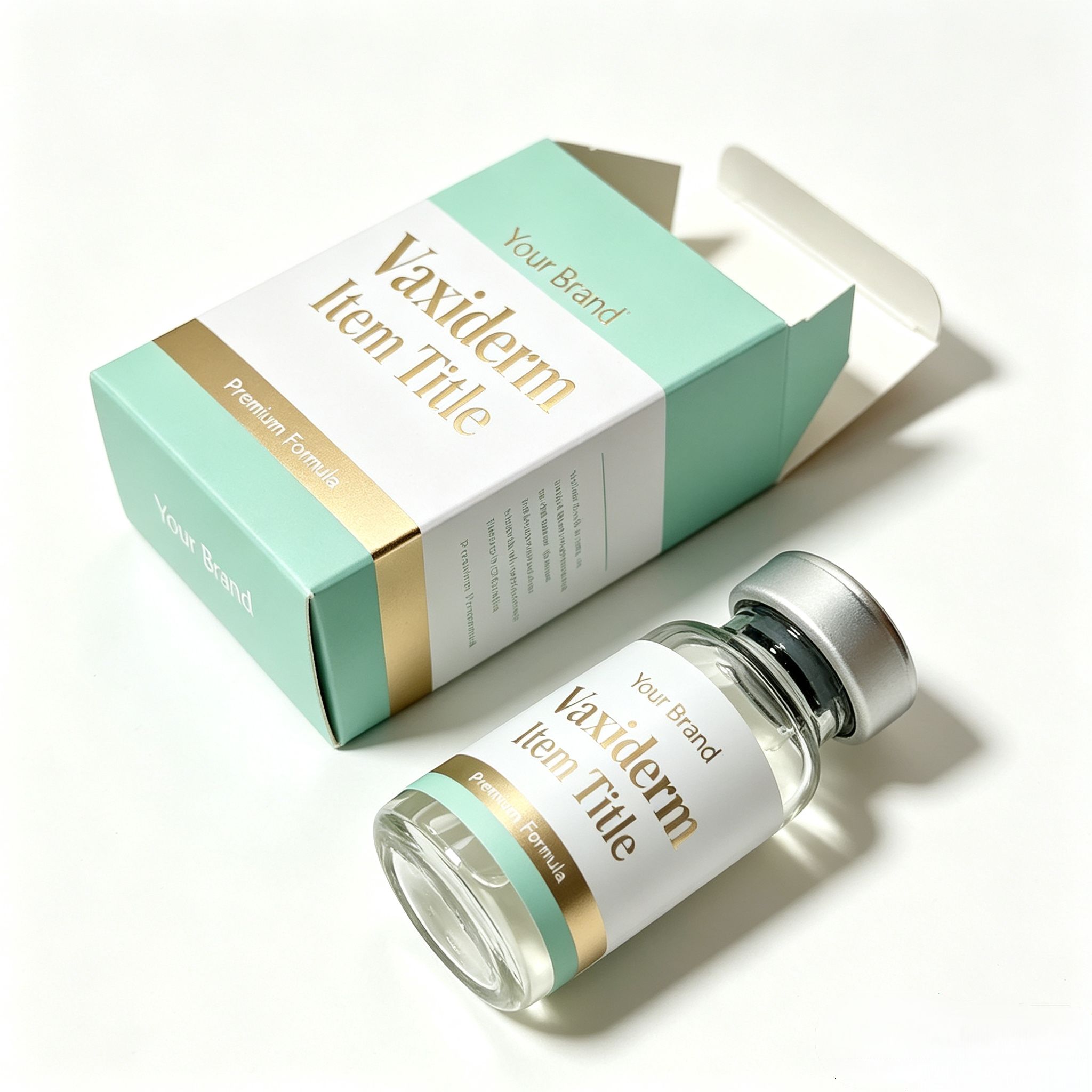 Fitness With Nutrition - Op maat gemaakte peptide-vial waterdichte HD-etiketdozen