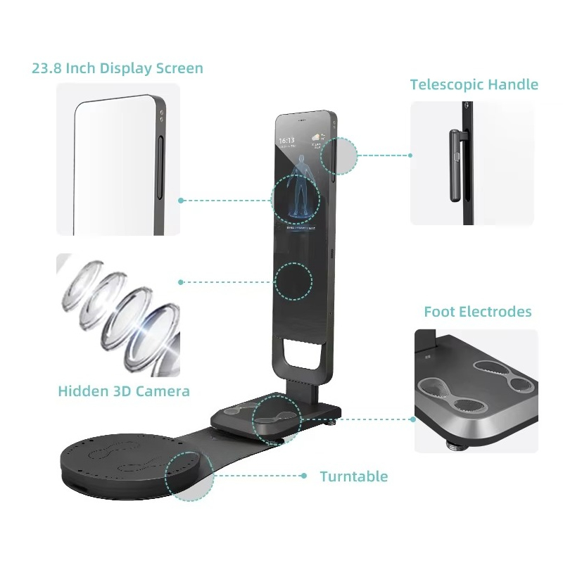 Fitness With Nutrition - Smart Fitness Mirror Body Scanner Voedingsanalysator