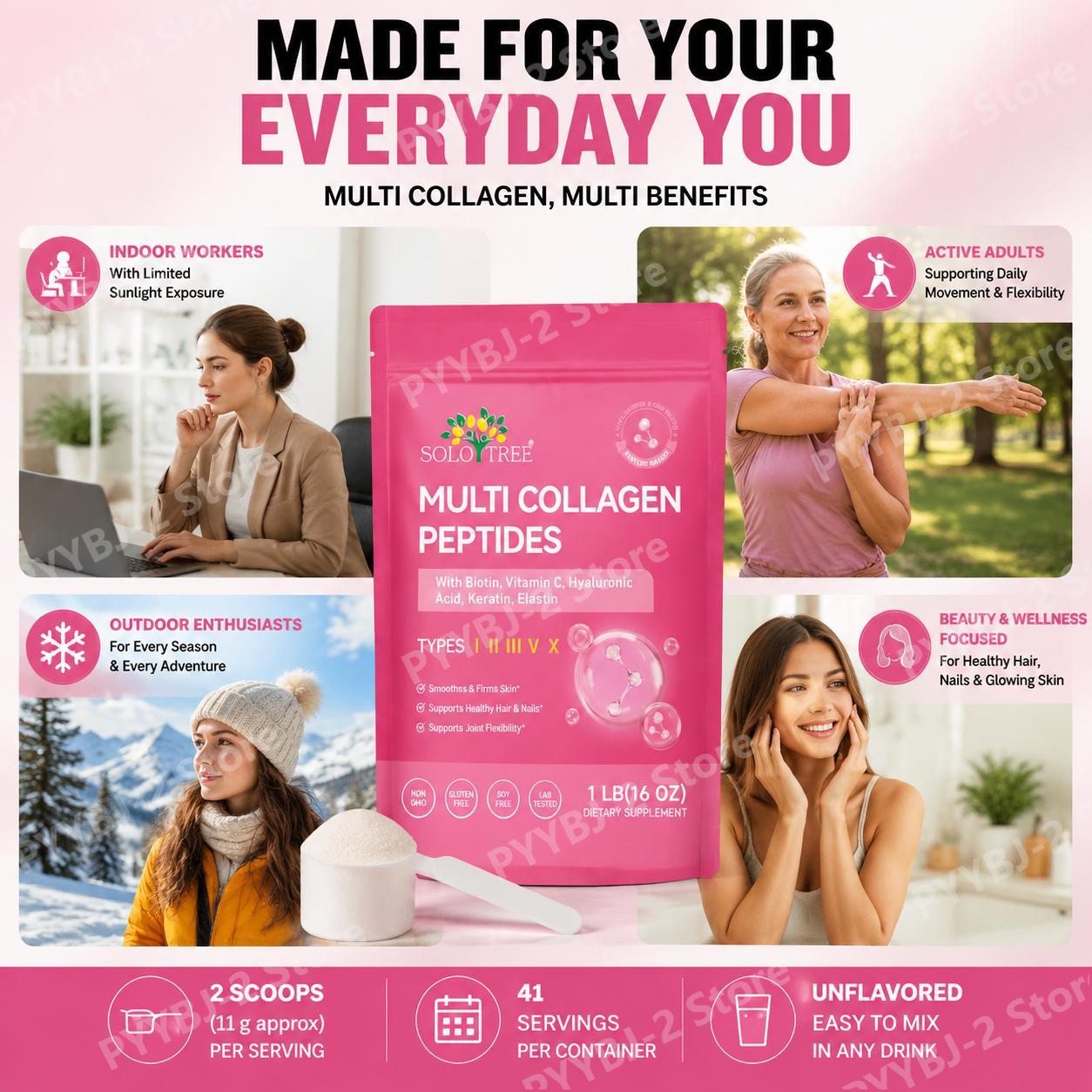 Multi Collageen Peptiden Poede - Collagen Peptide Powder recensie en prijs