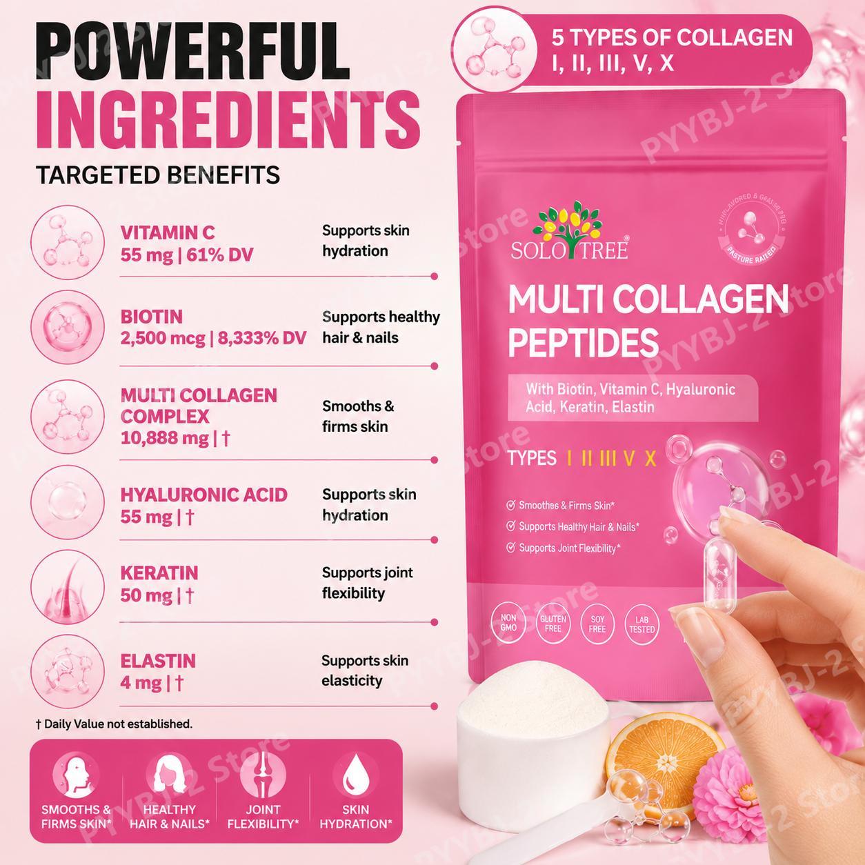 Multi Collageen Peptiden Poede - Collagen Peptide Powder recensie en prijs
