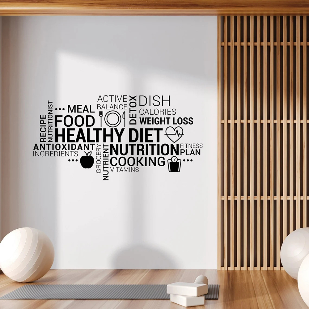 Inspirerende Gezond Eten Vinyl - Nutrition Fitness Gym recensie en prijs